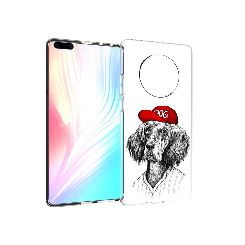 

Чехол MyPads Tocco для Huawei Mate 40 Pro дог, Прозрачный, Tocco