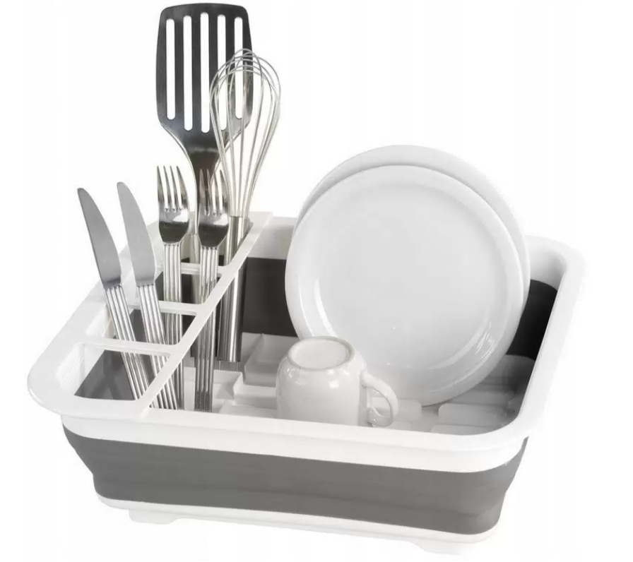 

Сушилка подставка силиконовая, складная, 600002163889, Белый;серый, DISH-DRY_SILICON