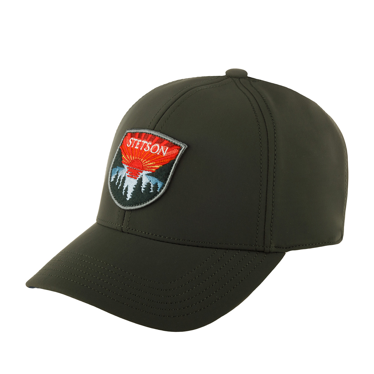 Бейсболка унисекс Stetson 7721171 BASEBALL CAP SUNSET темно-зеленая, one size