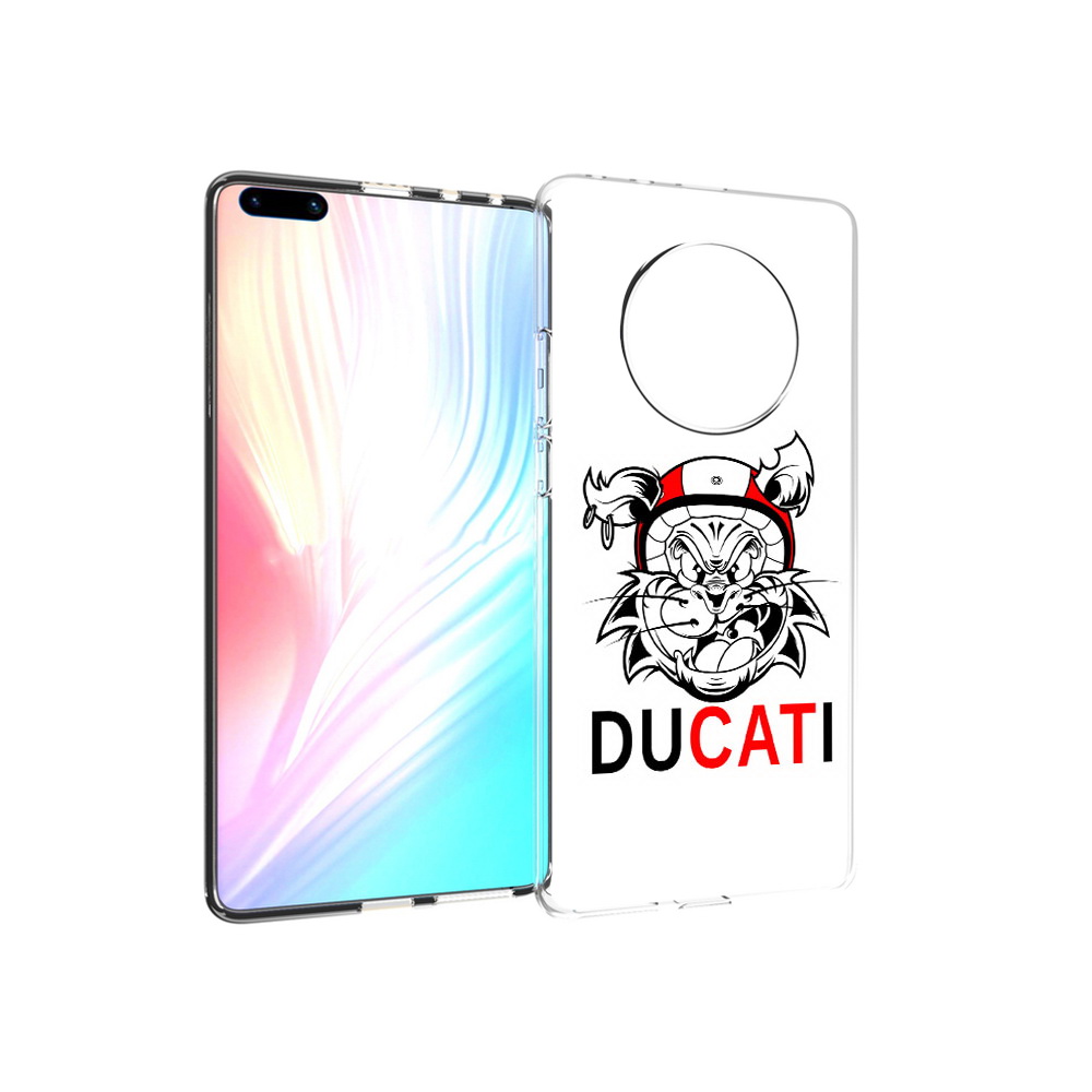 

Чехол MyPads Tocco для Huawei Mate 40 Pro дукати, Прозрачный, Tocco