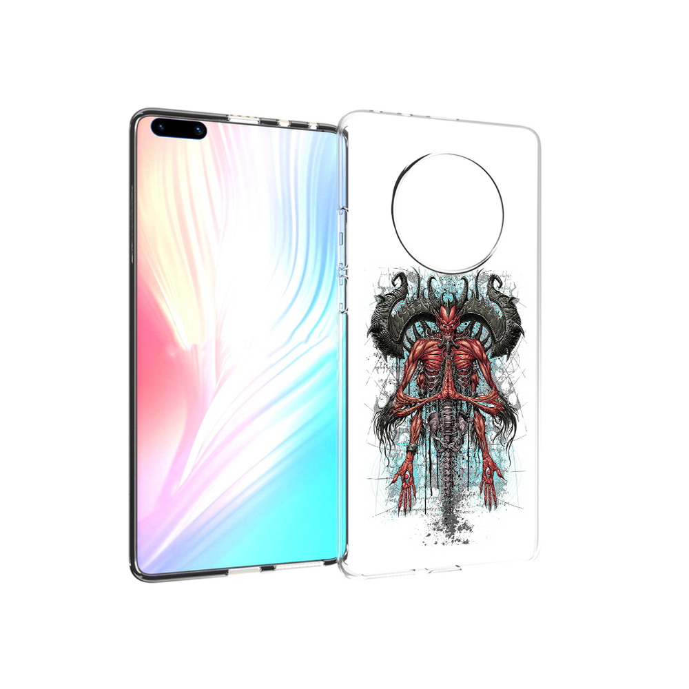 

Чехол MyPads Tocco для Huawei Mate 40 Pro дьявол, Прозрачный, Tocco
