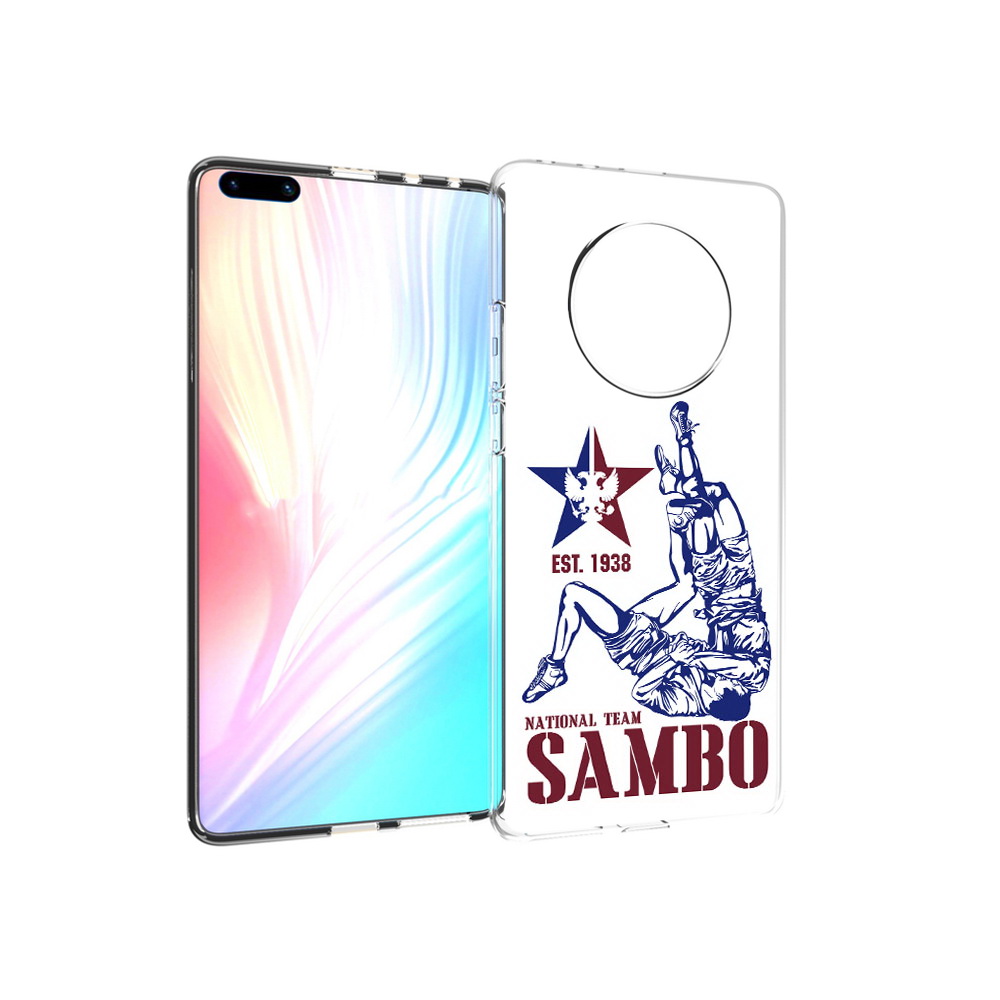 

Чехол MyPads Tocco для Huawei Mate 40 Pro единоборства самбо, Прозрачный, Tocco