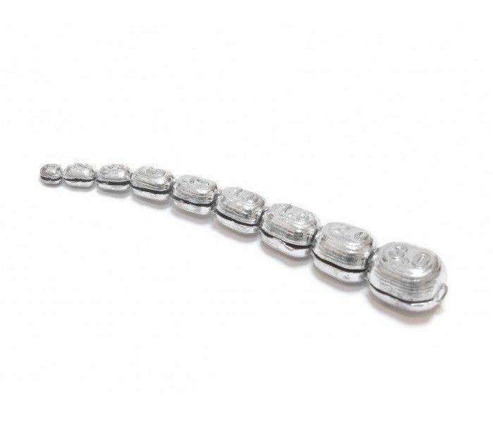 

Груз "Косичка" с прорезью "ТУЛА" 0.1-3гр 3шт, Серебристый, KSP-132