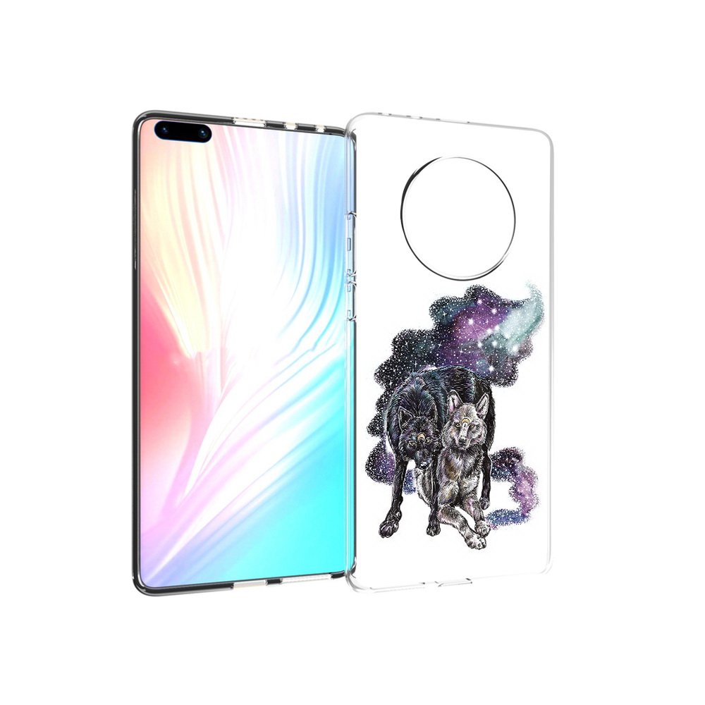 

Чехол MyPads Tocco для Huawei Mate 40 Pro звездные волки, Прозрачный, Tocco