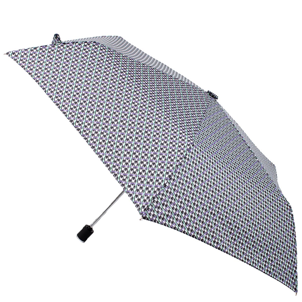 Зонт складной женский автоматический Flioraj 6095 FJ серый