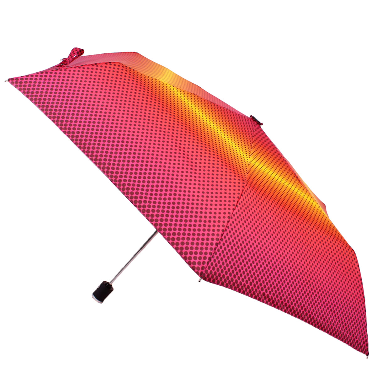 Зонт складной женский автоматический Flioraj 6097 FJ оранжевый