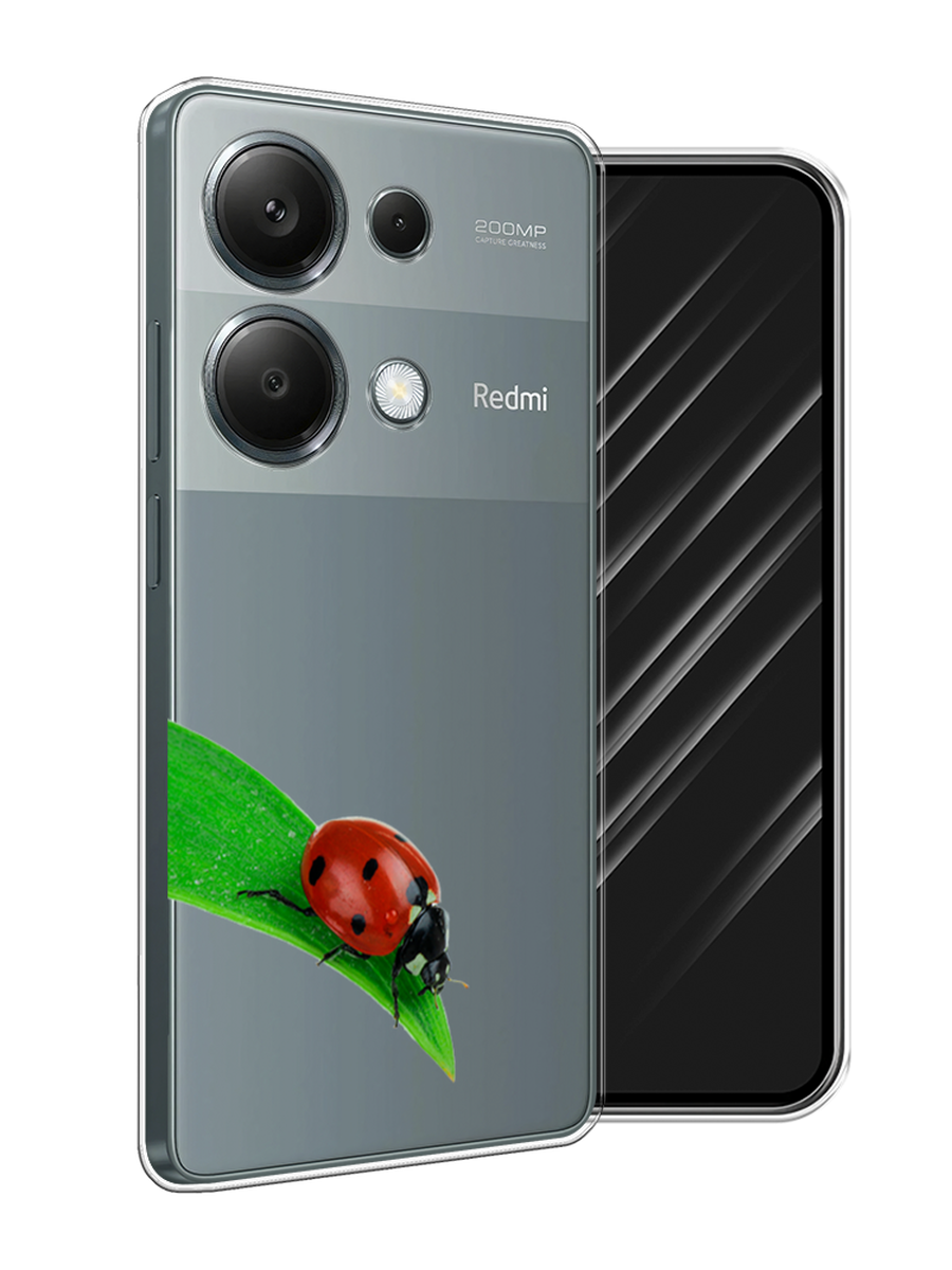 

Чехол Awog на Poco M6 Pro 4G "На счастье", Белый;красный;зеленый, 321750-1