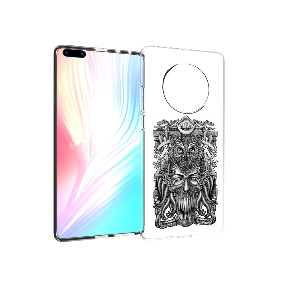 Чехол MyPads Tocco для Huawei Mate 40 Pro зубастая сова