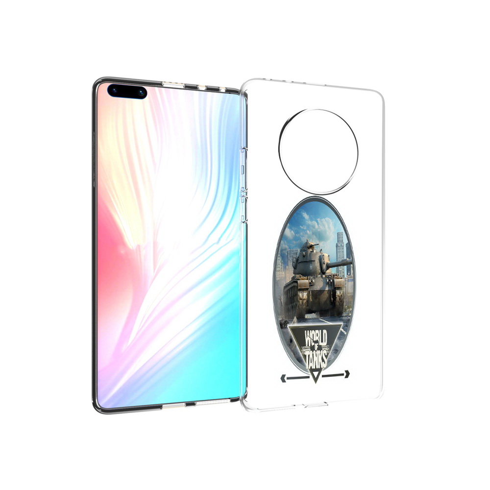 

Чехол MyPads Tocco для Huawei Mate 40 Pro игра с танками, Прозрачный, Tocco