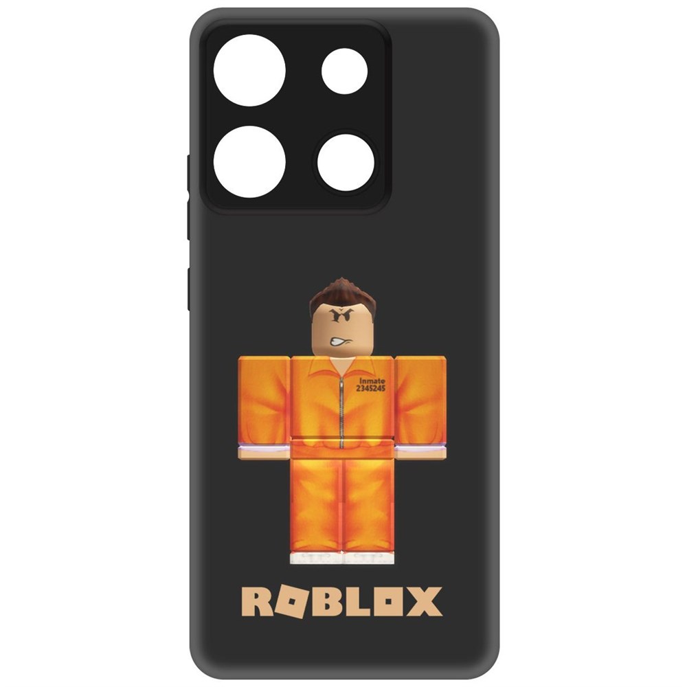 

Чехол-накладка Krutoff Soft Case Roblox-Заключенный для Infinix Smart 7 Plus черный