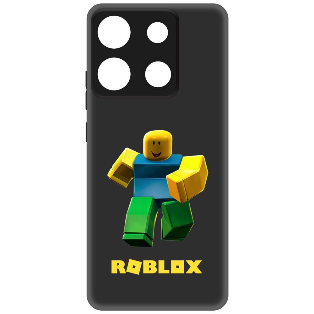 

Чехол-накладка Krutoff Soft Case Roblox-Классический Нуб для Infinix Smart 7 Plus черный