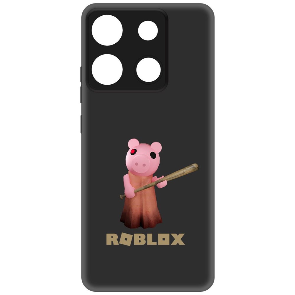 

Чехол-накладка Krutoff Soft Case Roblox-Пигги для Infinix Smart 7 Plus черный