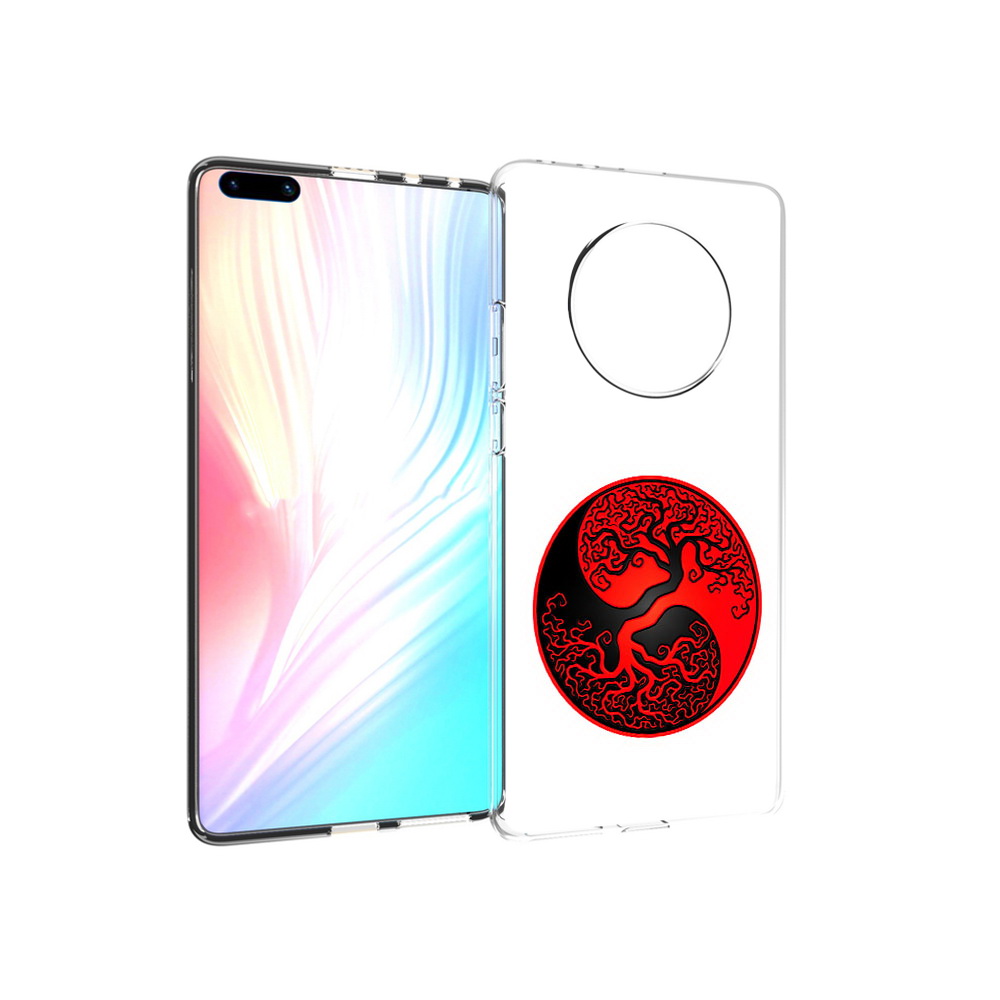

Чехол MyPads Tocco для Huawei Mate 40 Pro инь янь дерево, Прозрачный, Tocco