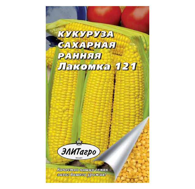 

Семена овощей Элитагро Кукуруза сахарная Ранняя лакомка сахарная 121 4 г
