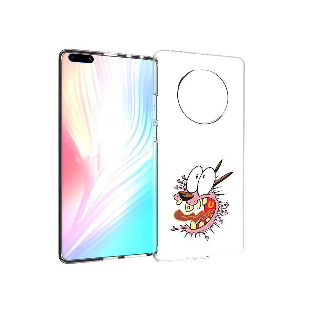 

Чехол MyPads Tocco для Huawei Mate 40 Pro испуганный бобик, Прозрачный, Tocco