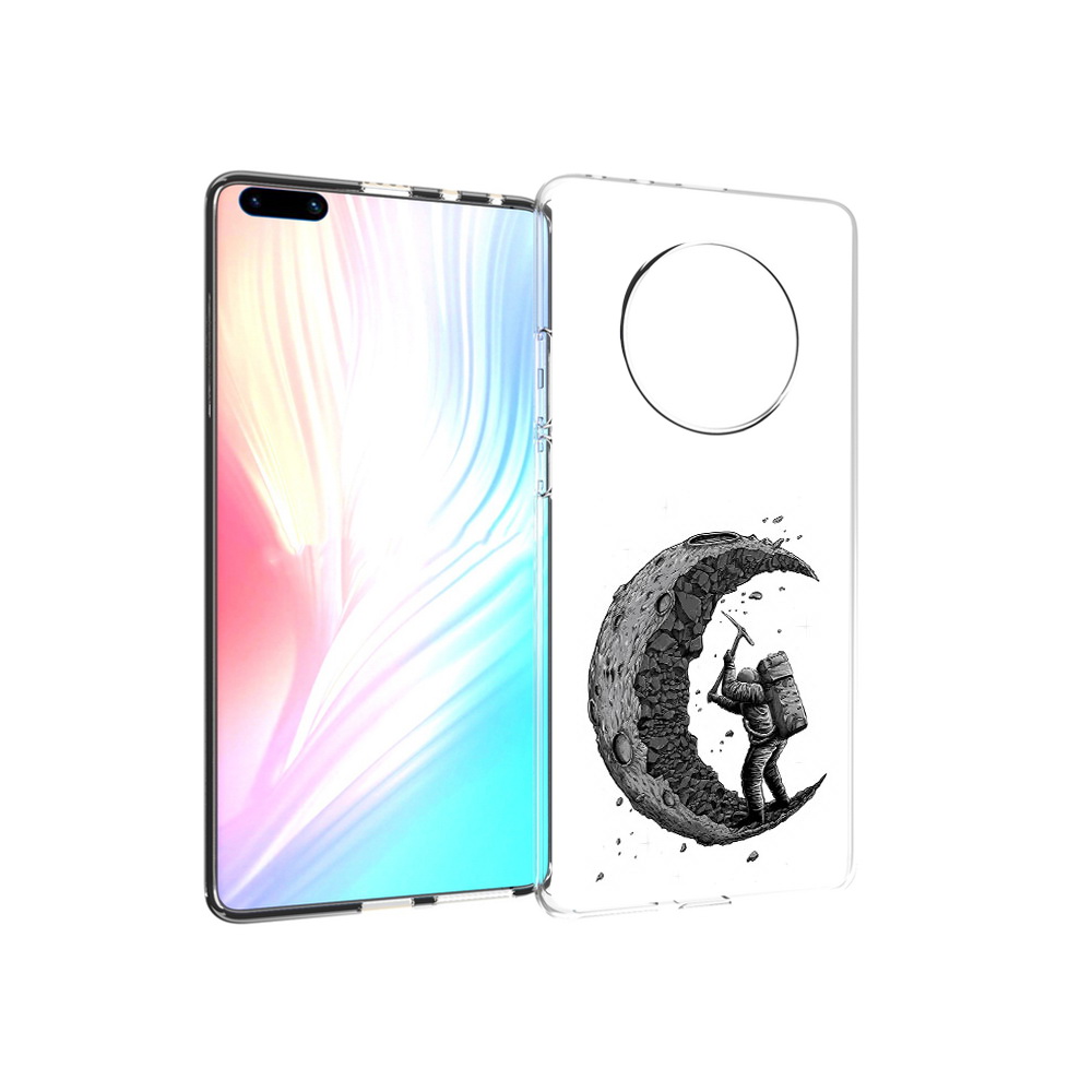 Чехол MyPads Tocco для Huawei Mate 40 Pro камненная луна