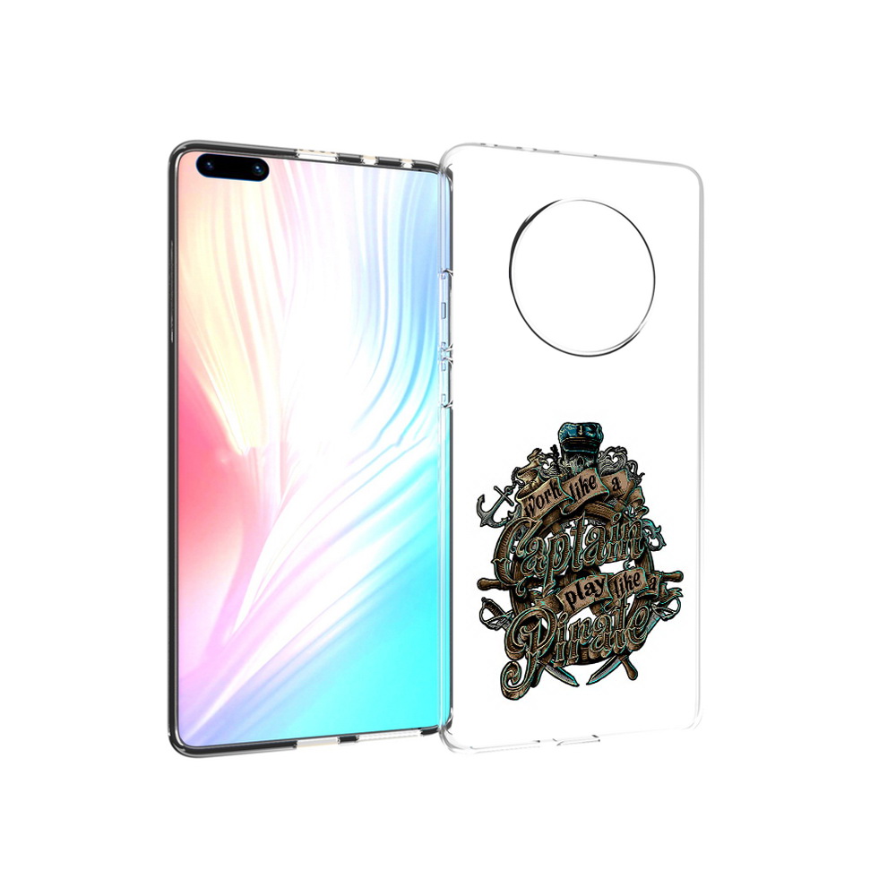 

Чехол MyPads Tocco для Huawei Mate 40 Pro капитан пиратов, Прозрачный, Tocco