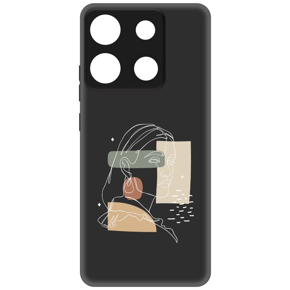 

Чехол-накладка Krutoff Soft Case Уверенность для INFINIX Smart 7 Plus черный
