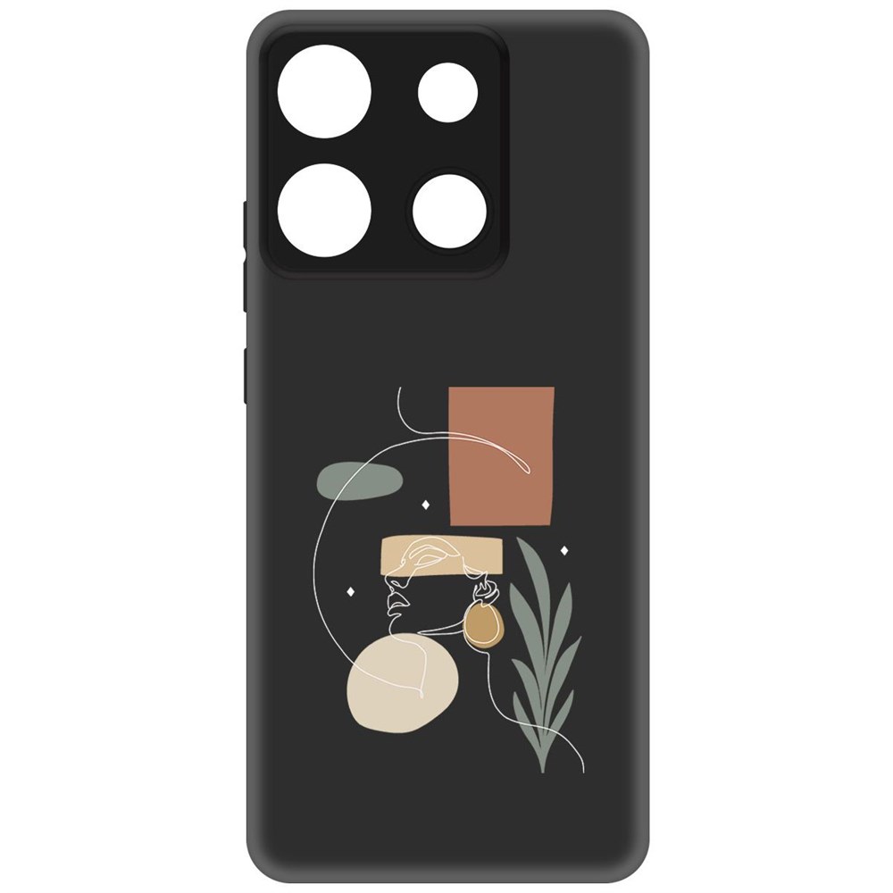 

Чехол-накладка Krutoff Soft Case Элегантность для Infinix Smart 7 Plus черный