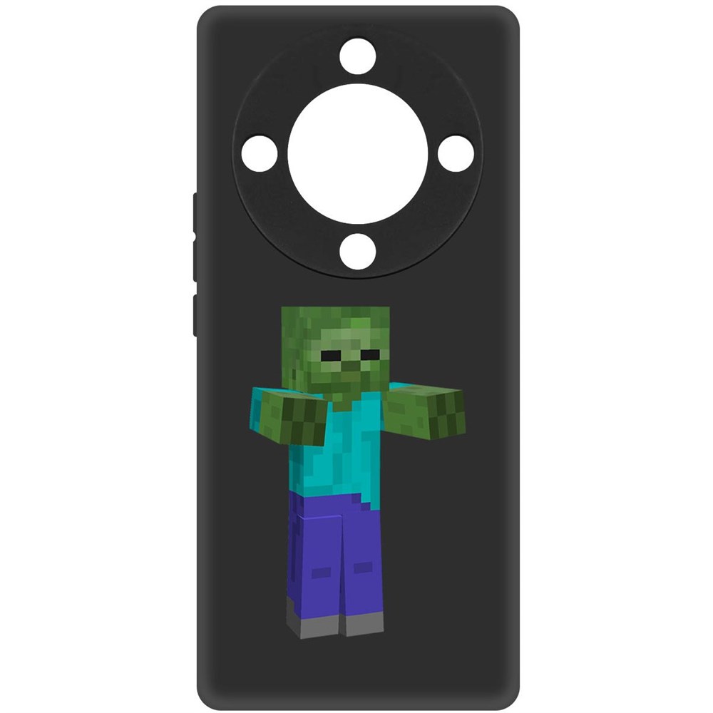 

Чехол-накладка Krutoff Soft Case Minecraft-Гигант для Honor Magic 5 Lite черный