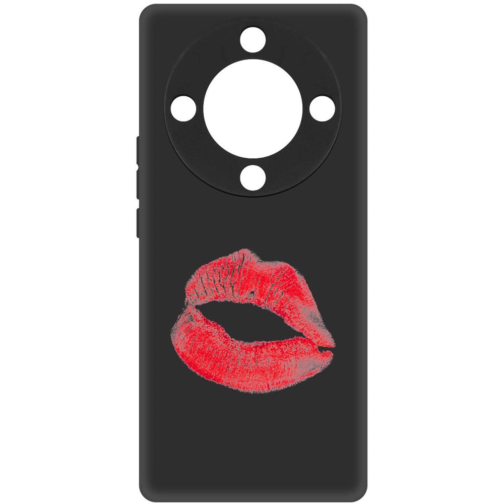 

Чехол-накладка Krutoff Soft Case След помады для Honor Magic 5 Lite черный