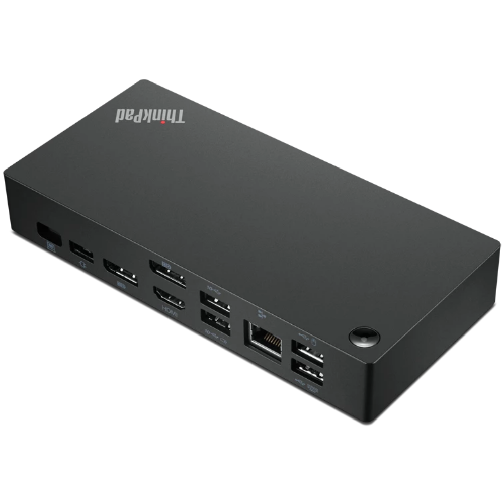 

Док-станция для ноутбука LENOVO 40AY0090AU черный, ThinkPad Universal USB-C Dock