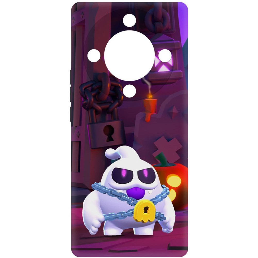 

Чехол-накладка Krutoff Soft Case Brawl Stars - Призрак Скуик для Honor Magic 5 Lite черный