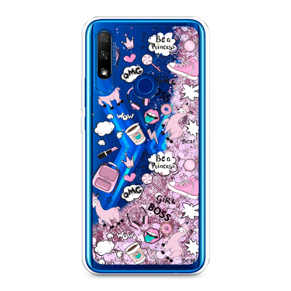 

Чехол Awog "Стильная лама" на Honor 9X, 69994-1
