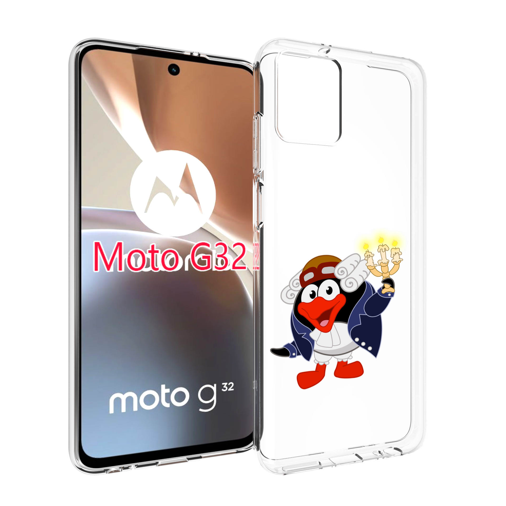 

Чехол MyPads пин-графф для Motorola Moto G32, Прозрачный, Tocco