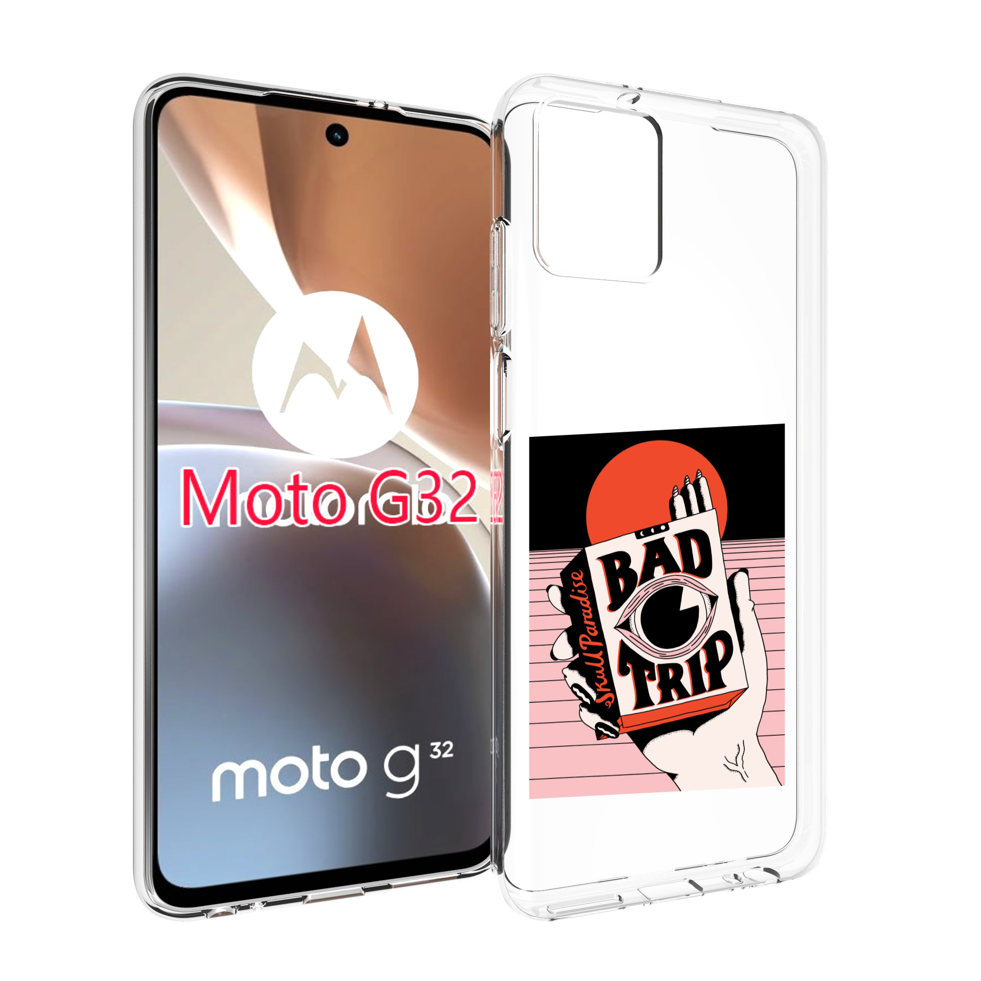 

Чехол MyPads плохая пачка для Motorola Moto G32, Прозрачный, Tocco