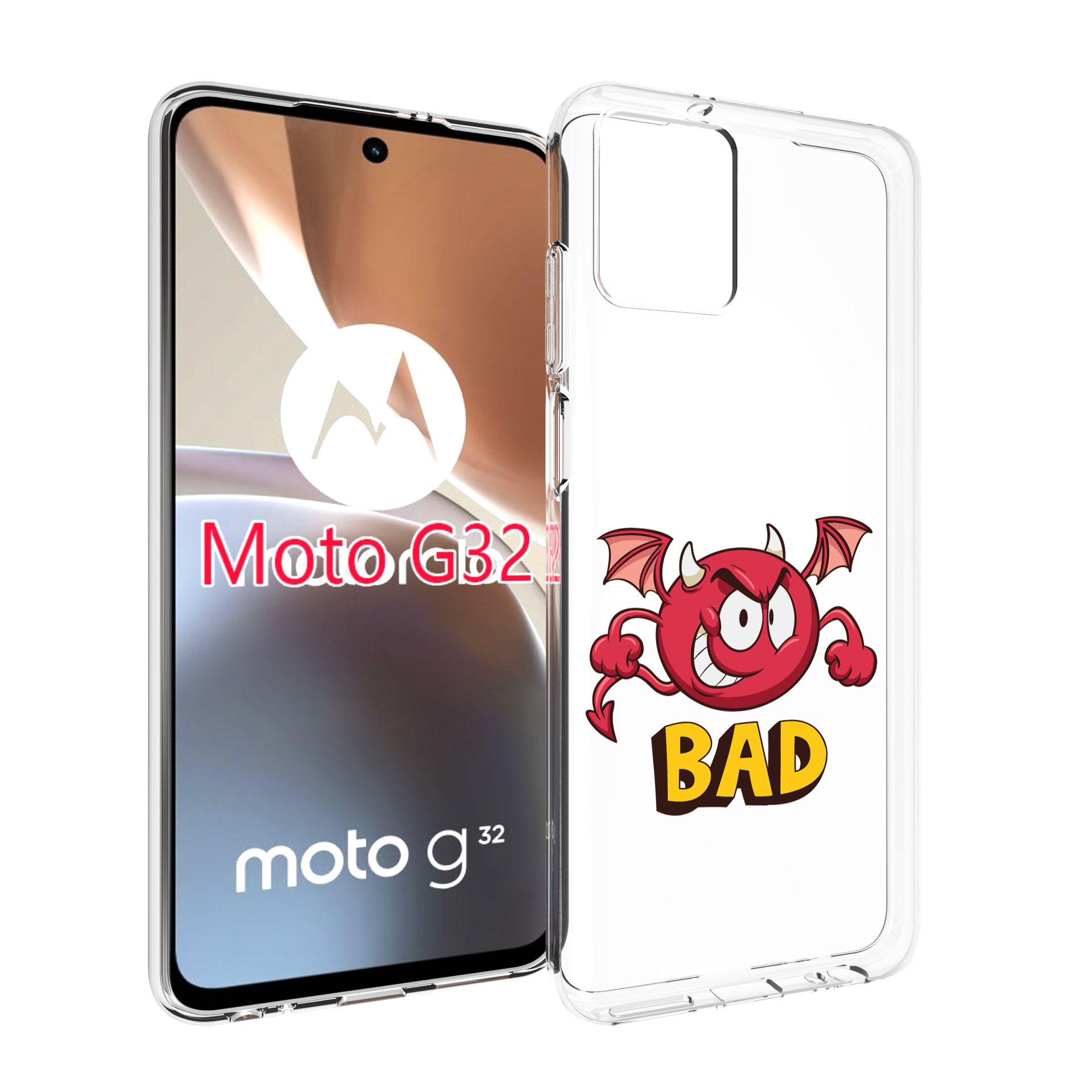 

Чехол MyPads плохой для Motorola Moto G32, Прозрачный, Tocco