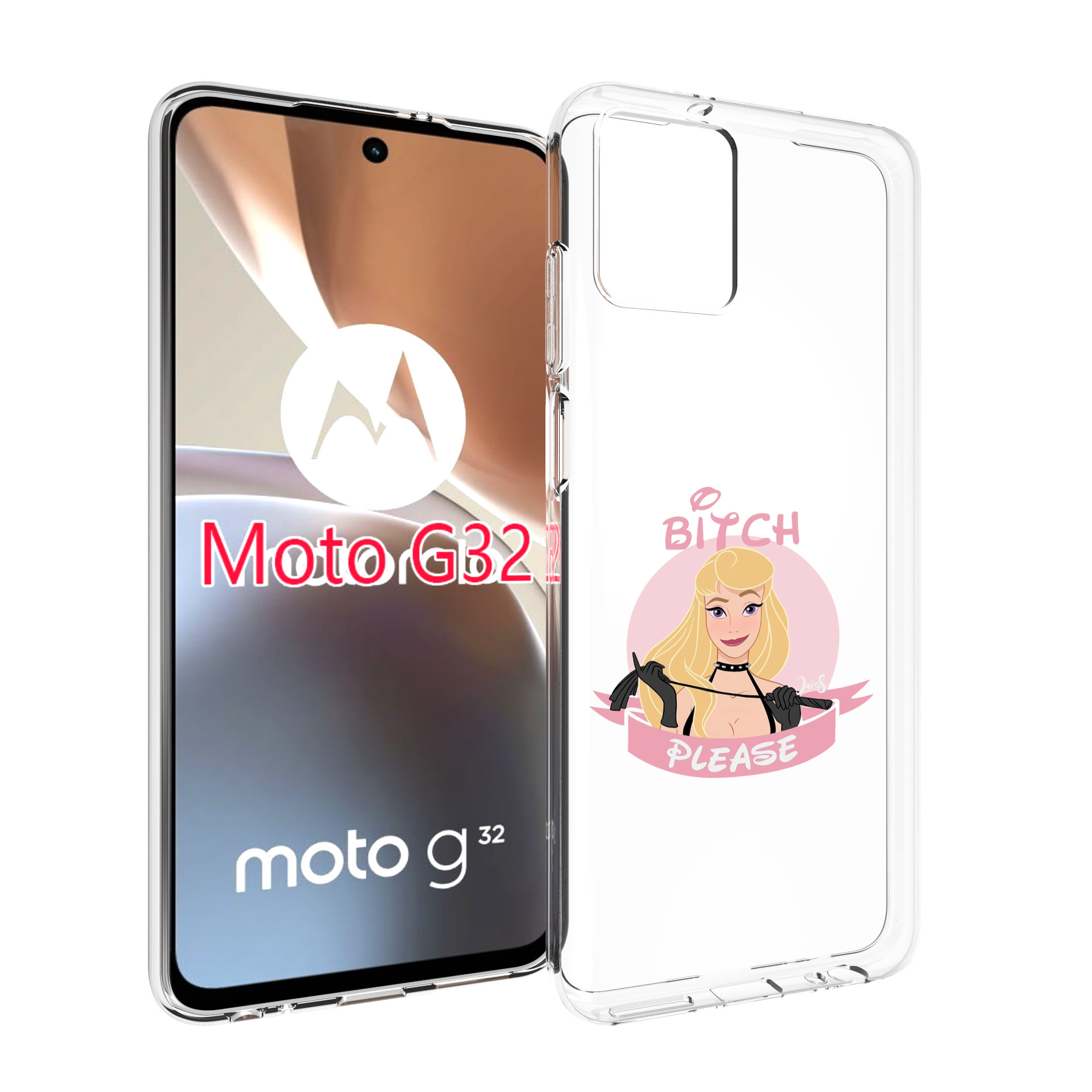 

Чехол MyPads принцесса-аврора женский для Motorola Moto G32, Прозрачный, Tocco