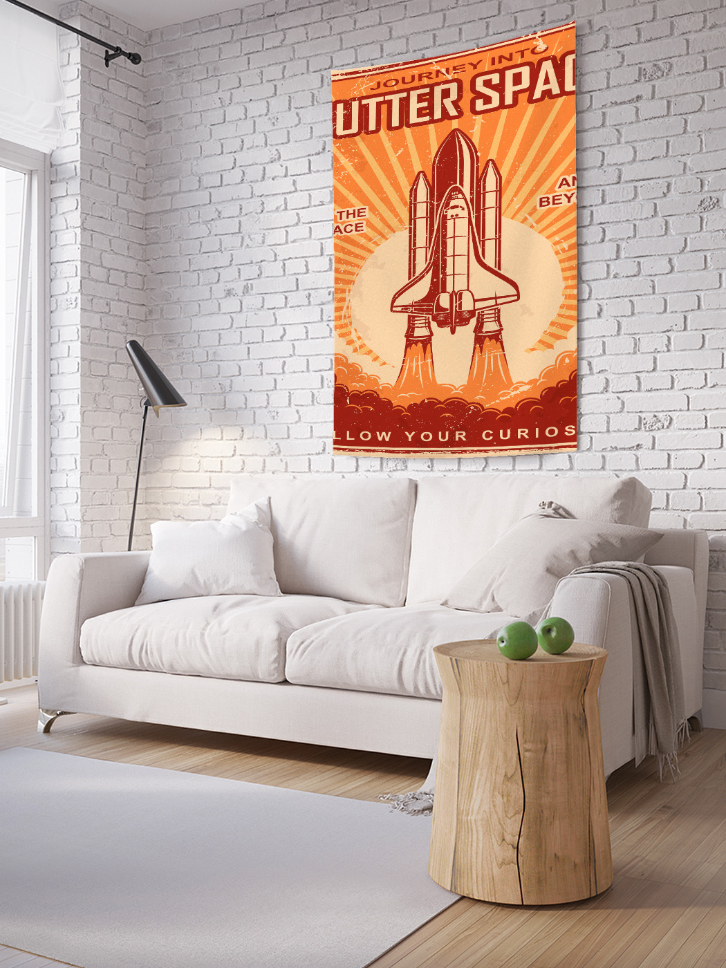 

Вертикальное фотопанно на стену JoyArty В космос и за его пределы 100x150 см, В космос и за его пределы