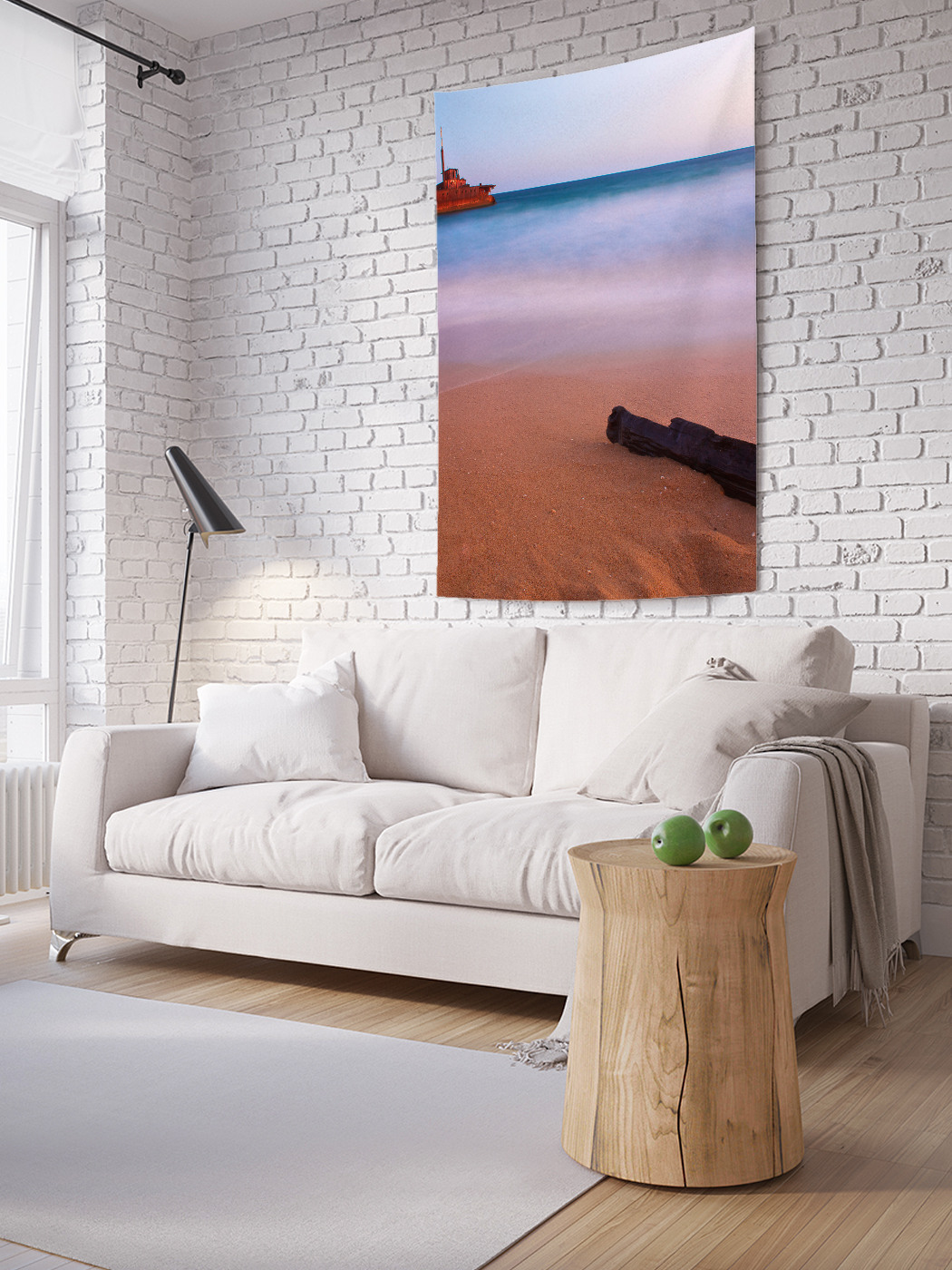 

Вертикальное фотопанно на стену JoyArty Одинокий корабль 100x150 см, Одинокий корабль