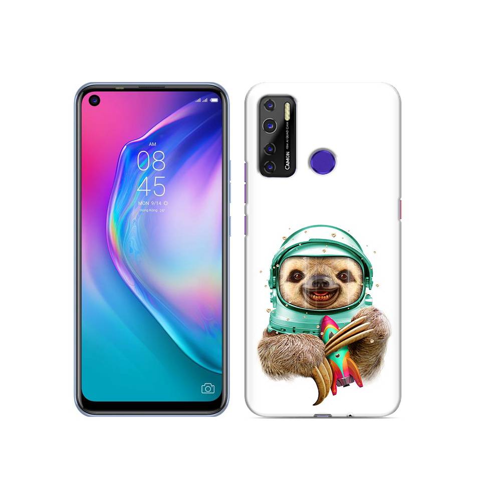 

Чехол MyPads Tocco для Tecno Camon 15 Ленивец астронавт, Прозрачный, Tocco
