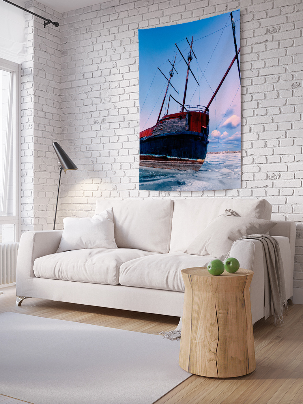 

Вертикальное фотопанно на стену JoyArty Старое судно 100x150 см, Старое судно