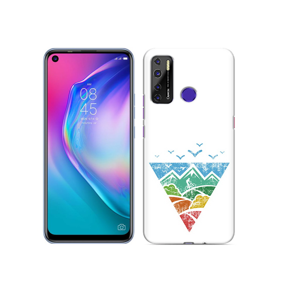 

Чехол MyPads Tocco для Tecno Camon 15 Лес земля море чайки, Прозрачный, Tocco