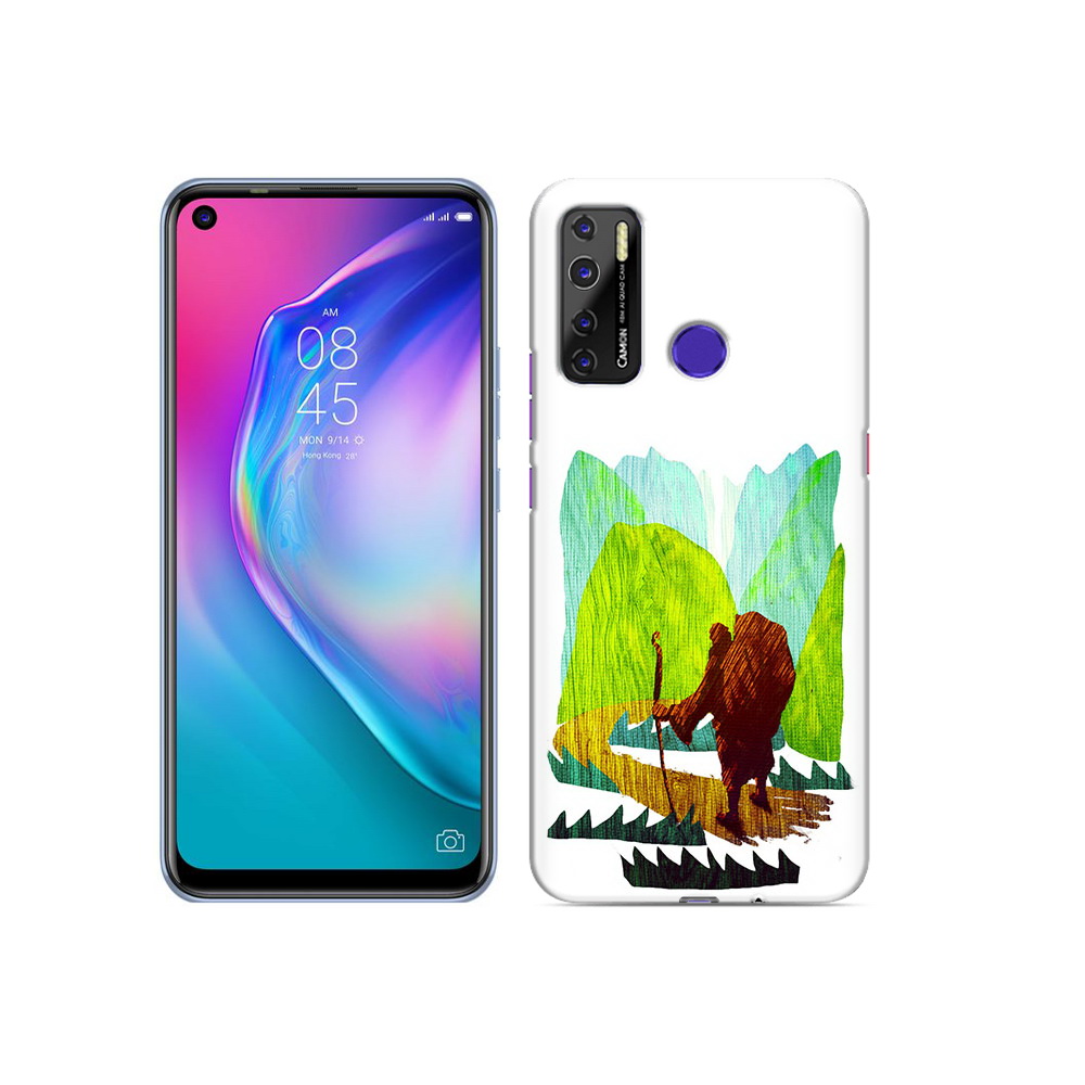 

Чехол MyPads Tocco для Tecno Camon 15 Лесная тропа, Прозрачный, Tocco
