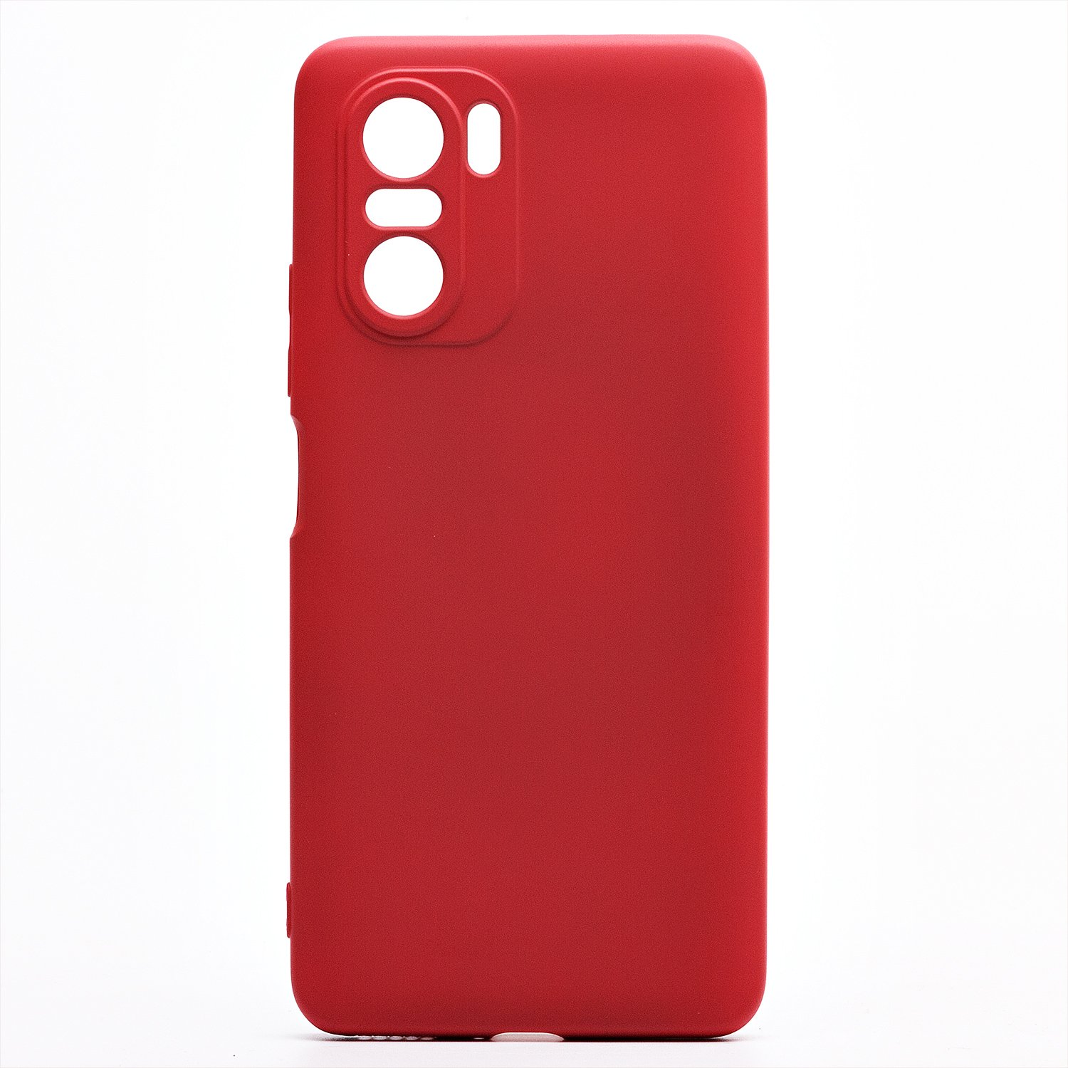 Чехол для Xiaomi Poco F3 силиконовый Soft Touch 2 <бордовый>