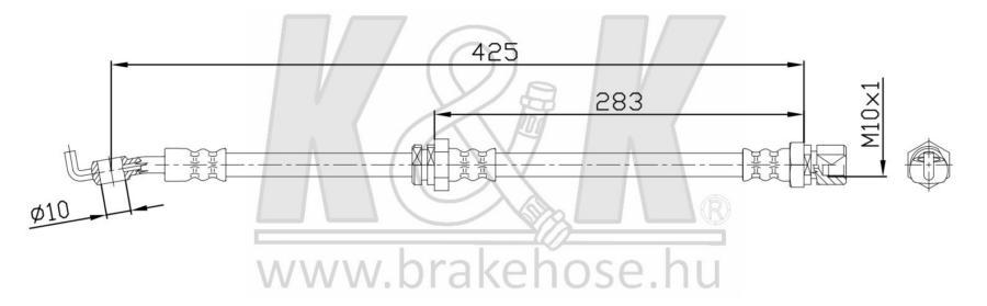 

Шланг Тормозной Задн Прав Daewoo: Nubira/Lacetti 03- Rr K&K арт. FT0193