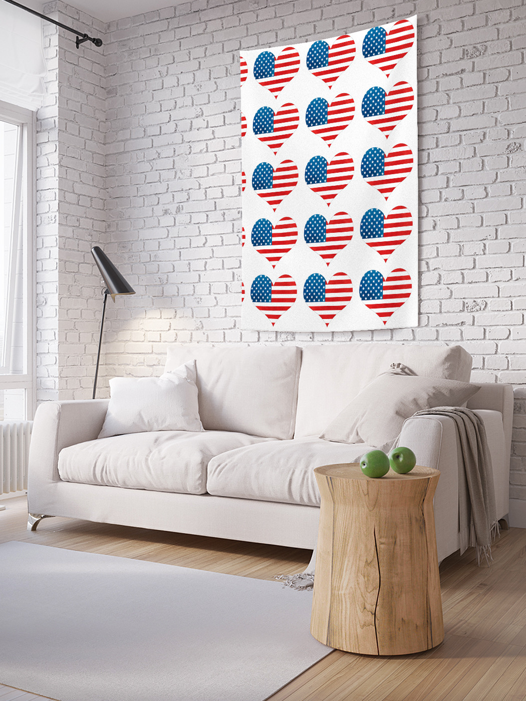 

Вертикальное фотопанно на стену JoyArty Американские сердца 100x150 см, Американские сердца