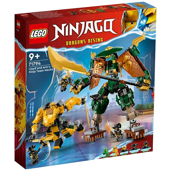 Конструктор LEGO Ninjago Роботы команды ниндзя Ллойда и Арин, 764 детали, 71794 конструктор lego ninjago обучение в монастыре