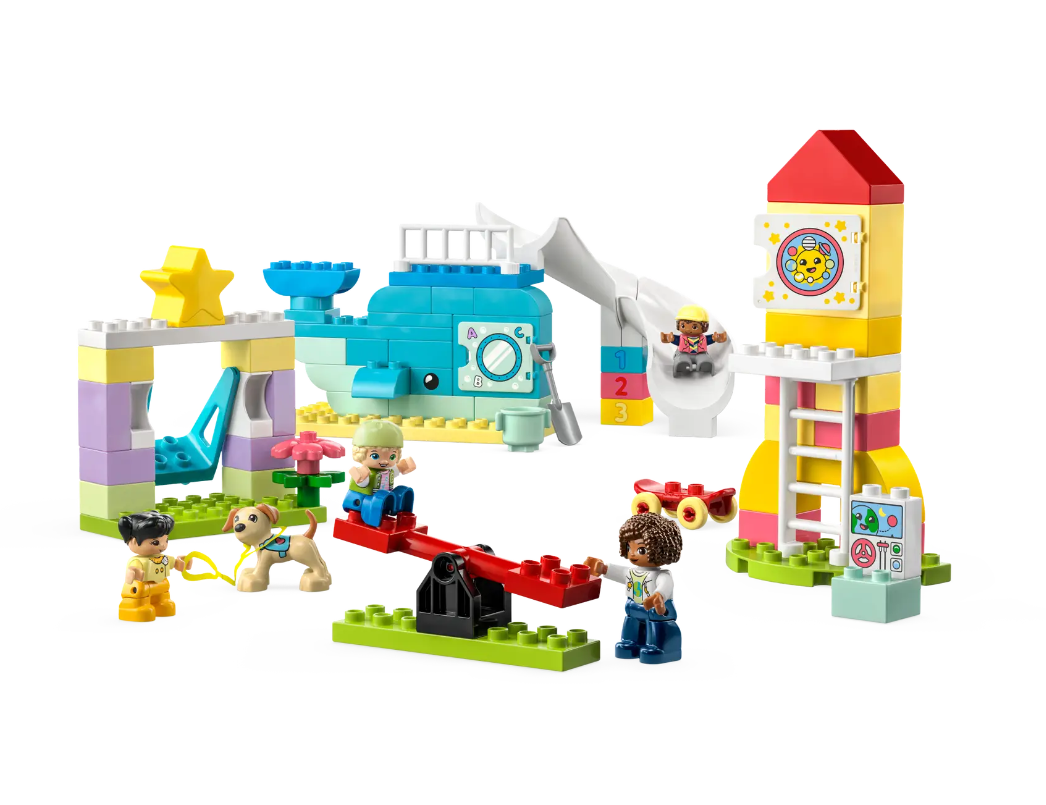 Конструктор LEGO DUPLO Детская площадка мечты, 75 деталей, 10991 конструктор lego dots большой набор бирок для сумок буквы 41950