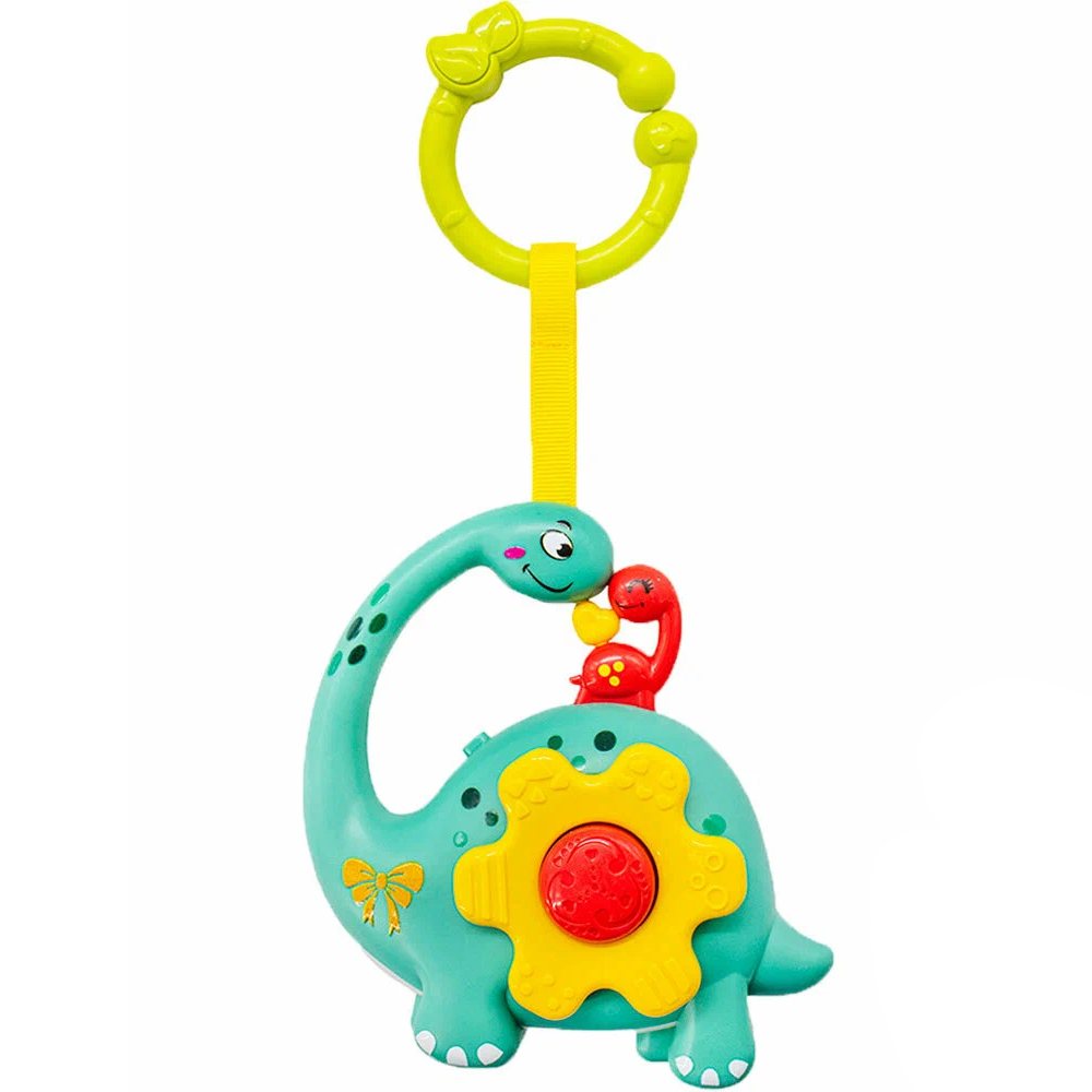 Развивающая игрушка для малышей музыкальная Jialegu Toys Динозавр погремушка, 855-11 8A