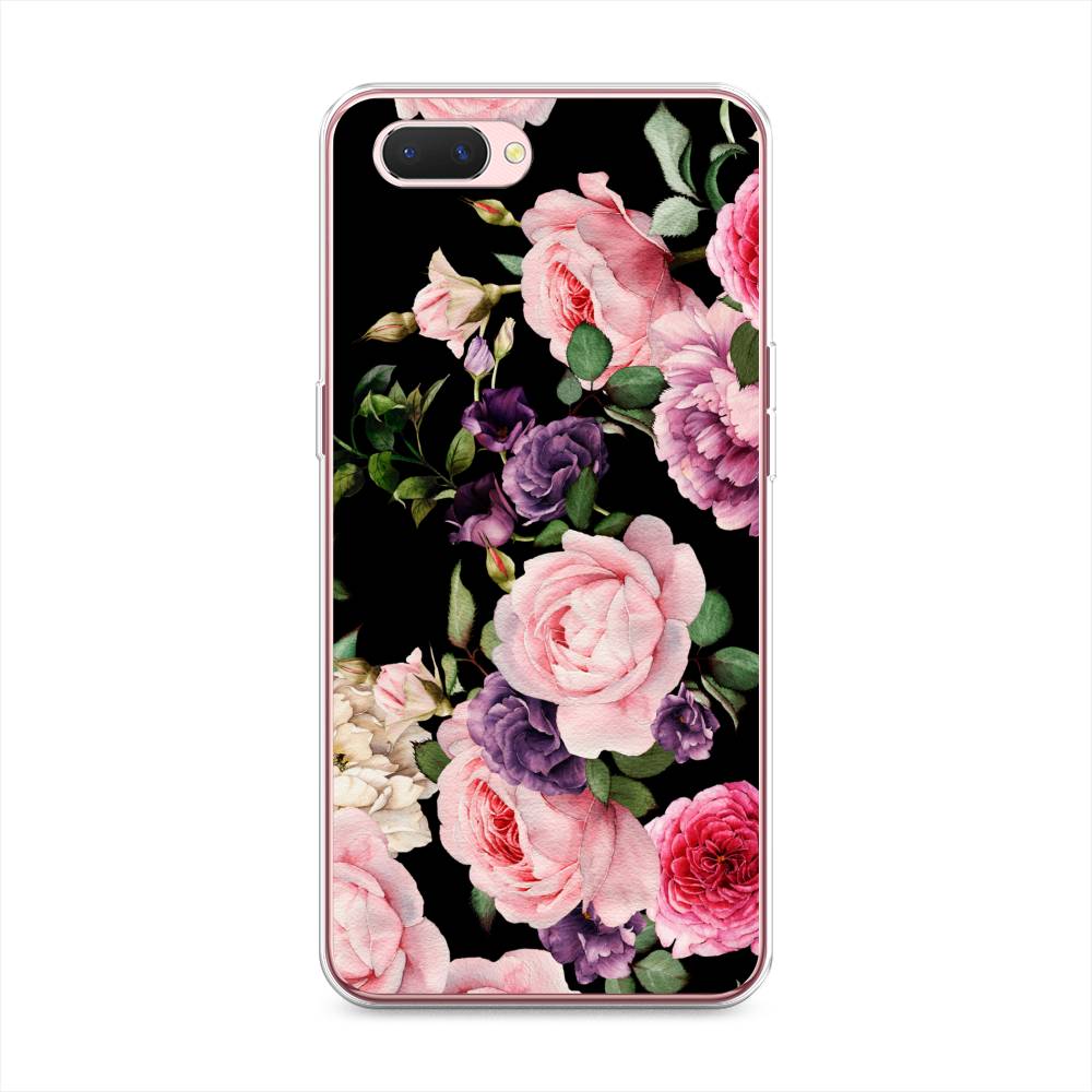 

Чехол Awog на Oppo A3s "Пионы на черном", Разноцветный, 252050-8