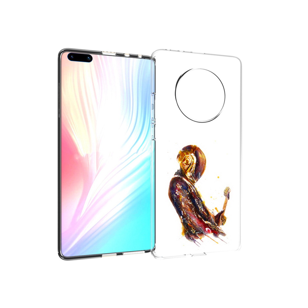 

Чехол MyPads Tocco для Huawei Mate 40 Pro космо-музыкант, Прозрачный, Tocco