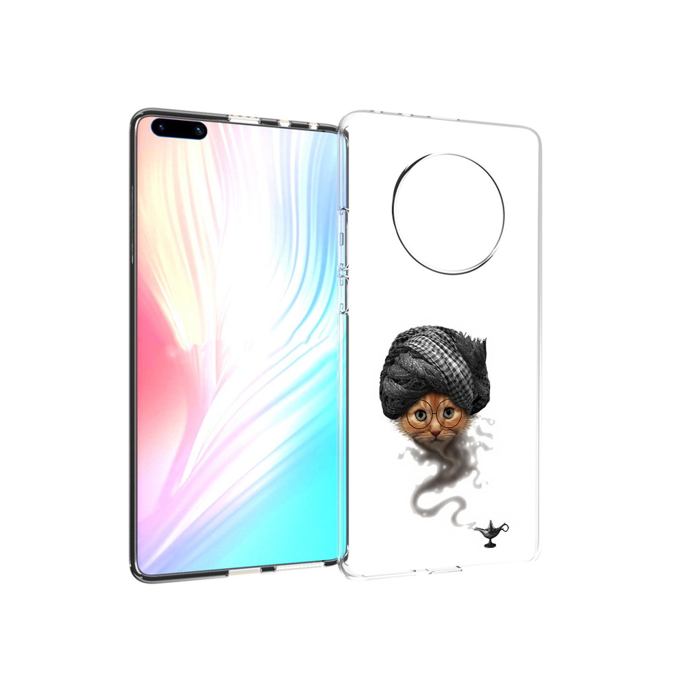 

Чехол MyPads Tocco для Huawei Mate 40 Pro кот джин, Прозрачный, Tocco