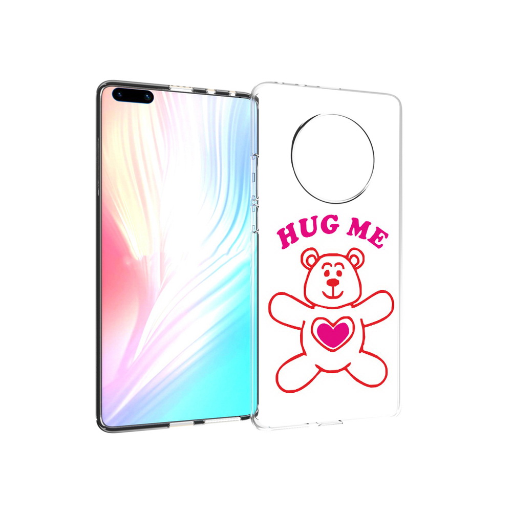 

Чехол MyPads Tocco для Huawei Mate 40 Pro 14 февраля обними меня, Прозрачный, Tocco