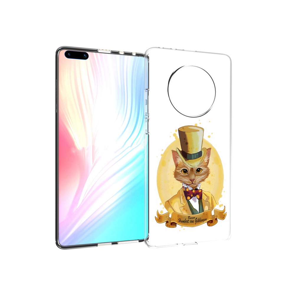 

Чехол MyPads Tocco для Huawei Mate 40 Pro кот юрист, Прозрачный, Tocco