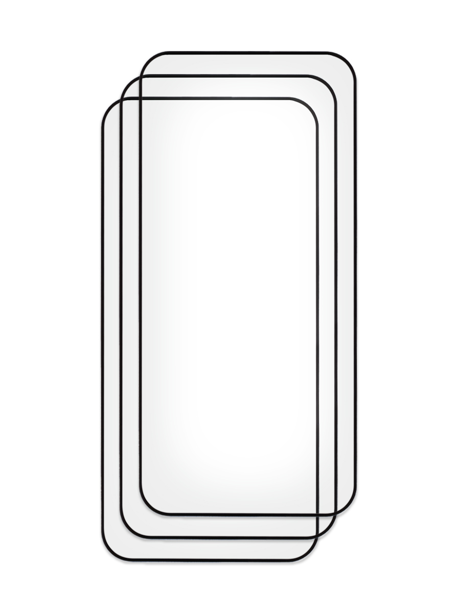 

Комплект из 3 шт защитное стекло для iPhone 14 Pro полноэкранное, с рамкой, ZTG-3D-APL-14PRO